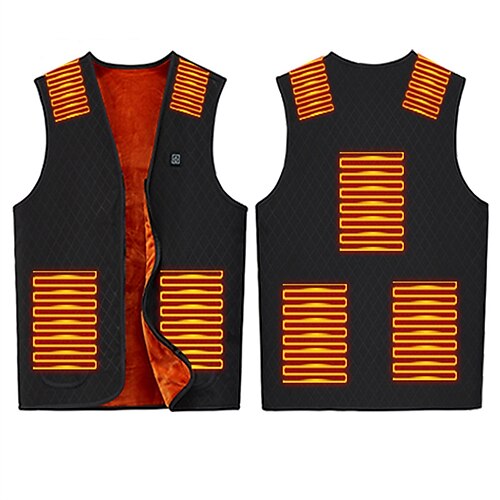 Chaleco calefactable inteligente con calefacción de 7 zonas, chaleco con cuello en V, chaqueta cálida flexible para exteriores para mujer, m-5xl
Chaleco calefactable inteligente con calefacción de 7 zonas, chaleco con cuello en V, chaqueta cálida flexible para exteriores para mujer, m-5xl
