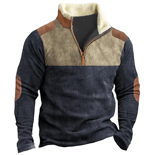 Homme Sweat shirt Sweat zippé Sweat en Velours Côtelé Noir Bleu Marron Demi fermeture éclair Bloc de couleur Patchwork Sport Loisir du quotidien Vacances Polaire Vêtement de rue Décontractées
Homme Sweat shirt Sweat zippé Sweat en Velours Côtelé Noir Bleu Marron Demi fermeture éclair Bloc de couleur Patchwork Sport Loisir du quotidien Vacances Polaire Vêtement de rue Décontractées