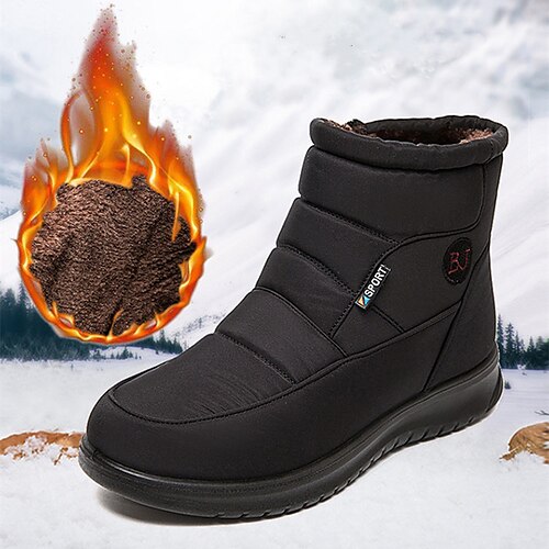 Femme Bottes Bottes de neige Grandes Tailles du quotidien Doublé en Polaire Bottines Bottines Talon Plat Bout rond Décontractées Confort Tissu élastique Mocassins Couleur unie Noir Rouge Bordeaux
Femme Bottes Bottes de neige Grandes Tailles du quotidien Doublé en Polaire Bottines Bottines Talon Plat Bout rond Décontractées Confort Tissu élastique Mocassins Couleur unie Noir Rouge Bordeaux
