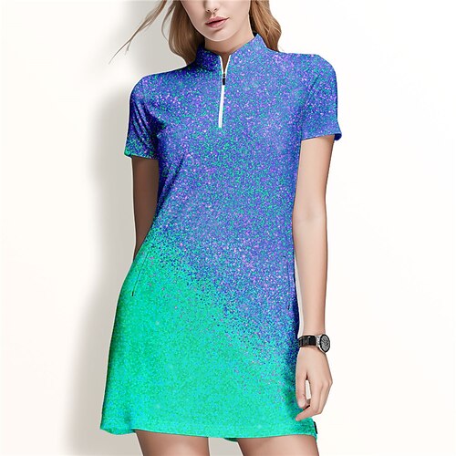 Mulheres Vestido de tênis vestido de golfe Respirável Secagem Rápida Pavio Humido Manga Curta Vestidos Vestuário de golfe Normal Zíper Estampado Verão Tênis Golfe Pickleball
Mulheres Vestido de tênis vestido de golfe Respirável Secagem Rápida Pavio Humido Manga Curta Vestidos Vestuário de golfe Normal Zíper Estampado Verão Tênis Golfe Pickleball