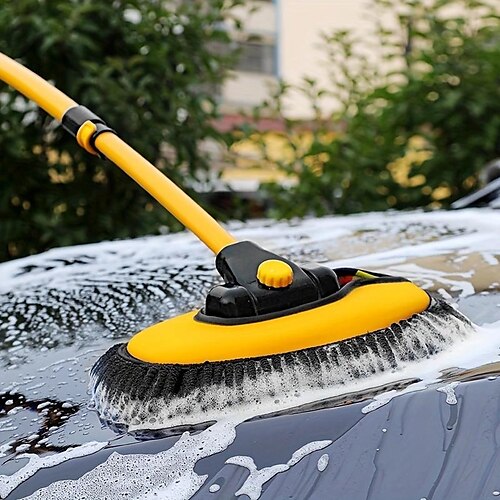 

New Car Cleaning Brush Car Wash Brush Telescoping Long Handle Cleaning Mop Chenille Broom Auto Accessories