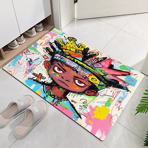 Alfombra de puerta de arte callejero con graffiti, alfombra antideslizante a prueba de aceite, alfombra para interior y exterior, decoración de dormitorio, alfombra de baño, alfombra de entrada
Alfombra de puerta de arte callejero con graffiti, alfombra antideslizante a prueba de aceite, alfombra para interior y exterior, decoración de dormitorio, alfombra de baño, alfombra de entrada