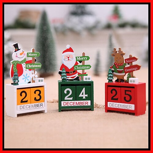 Christmas Decorations Wooden Calendar Mini Desktop Decorations Children'S Toys Holiday Gifts Christmas Trees
Christmas Decorations Wooden Calendar Mini Desktop Decorations Children'S Toys Holiday Gifts Christmas Trees