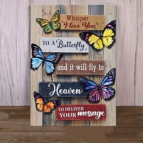 Toile d'art mural papillon, je t'aime à un papillon, imprimés et affiches, peinture sur tissu décoratif pour salon, images sans cadre
Toile d'art mural papillon, je t'aime à un papillon, imprimés et affiches, peinture sur tissu décoratif pour salon, images sans cadre
