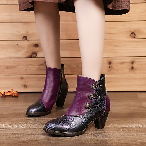 Damen Stiefel Übergrössen Handgefertigte Schuhe Stiefel mit Absatz Täglich Reißverschluss Blume Flacher Absatz Spitze Zehe Vintage Brautkleider schlicht Komfort Leder Reißverschluss Blumen Stickerei
Damen Stiefel Übergrössen Handgefertigte Schuhe Stiefel mit Absatz Täglich Reißverschluss Blume Flacher Absatz Spitze Zehe Vintage Brautkleider schlicht Komfort Leder Reißverschluss Blumen Stickerei