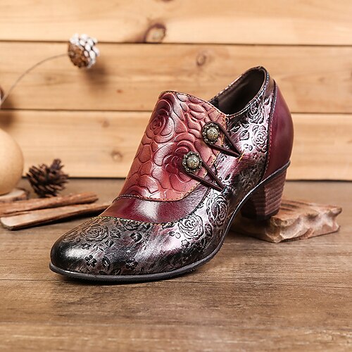 Femme Chaussures à Talons Grandes Tailles Chaussures faites à la main du quotidien Fermeture Talon Plat Bout pointu Rétro Vintage Décontractées Confort Cuir Fermeture Floral Broderie Rouge Bleu Vert
Femme Chaussures à Talons Grandes Tailles Chaussures faites à la main du quotidien Fermeture Talon Plat Bout pointu Rétro Vintage Décontractées Confort Cuir Fermeture Floral Broderie Rouge Bleu Vert