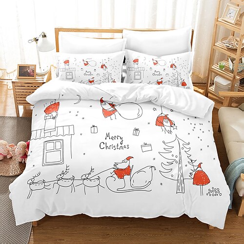 Conjunto de capa de edredão de natal conjunto de cama vermelho com preto árvore de natal estilo feriado natal design decoração de casa
Conjunto de capa de edredão de natal conjunto de cama vermelho com preto árvore de natal estilo feriado natal design decoração de casa
