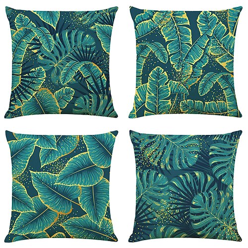 Capa de almofada dupla face com folhas verdes, 4 peças, macia, decorativa, quadrada, fronha para quarto, sala de estar, sofá, cadeira
Capa de almofada dupla face com folhas verdes, 4 peças, macia, decorativa, quadrada, fronha para quarto, sala de estar, sofá, cadeira