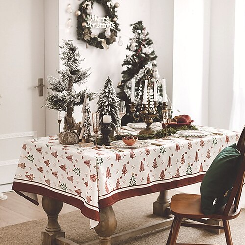 Rechteckige Weihnachtstischdecke, grün karierte Tischdecke, knitterfreie, langlebige Polyester-Tischdecke für Party, Urlaub, Küche
Rechteckige Weihnachtstischdecke, grün karierte Tischdecke, knitterfreie, langlebige Polyester-Tischdecke für Party, Urlaub, Küche