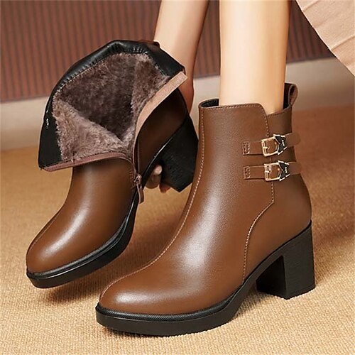 Mujer Botas Botas de Combate Zapatos Confort Botas de tacon Diario Botines Botines Invierno Tacón Cuadrado Dedo redondo Felpa Casual Confort Cuero Sintético Cremallera Negro Marrón
Mujer Botas Botas de Combate Zapatos Confort Botas de tacon Diario Botines Botines Invierno Tacón Cuadrado Dedo redondo Felpa Casual Confort Cuero Sintético Cremallera Negro Marrón
