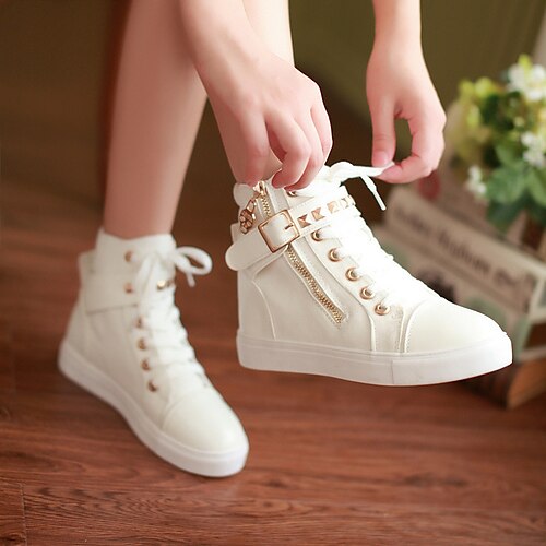 Femme Basket Bottes Chaussures blanches Chaussures de confort du quotidien Bottines Bottines Rivet Boucle Talon Plat Bout rond Mode Décontractées Confort Faux Cuir Lacet Couleur unie Noir Blanche Bleu
Femme Basket Bottes Chaussures blanches Chaussures de confort du quotidien Bottines Bottines Rivet Boucle Talon Plat Bout rond Mode Décontractées Confort Faux Cuir Lacet Couleur unie Noir Blanche Bleu