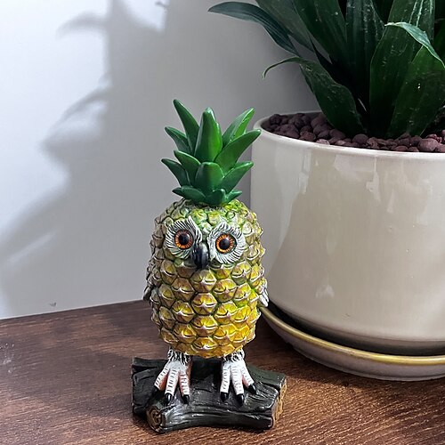 Pineapple Owl Statues, Indoor Home Table Decorations for Living Room Resin Statue Ornament Gifts Party Supplies
Pineapple Owl Statues, Indoor Home Table Decorations for Living Room Resin Statue Ornament Gifts Party Supplies