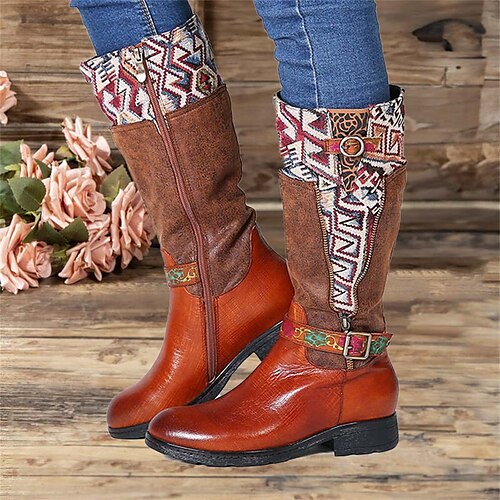 Mulheres Botas Tamanhos Grandes sapatos feitos à mão Diário Botas Longas Presilha Ziper Salto Sabrina Dedo Apontado Vintage Casual Conforto Couro zíper Floral Café
Mulheres Botas Tamanhos Grandes sapatos feitos à mão Diário Botas Longas Presilha Ziper Salto Sabrina Dedo Apontado Vintage Casual Conforto Couro zíper Floral Café