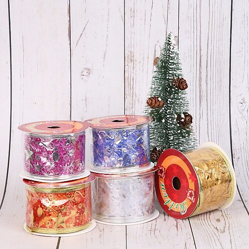 Ruban de noël avec note dorée de 10 yards, avec fil de fer, décoration d'arbre de noël, pentagramme, ruban tissé, pendentif
Ruban de noël avec note dorée de 10 yards, avec fil de fer, décoration d'arbre de noël, pentagramme, ruban tissé, pendentif