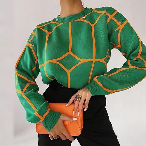 Mujer Suéter de punto Puente Croché Tejer Recortado A rayas Geométrico Cuello Barco Elegante Casual Hogar Trabajo Primavera Otoño Negro Azul Piscina S M L
Mujer Suéter de punto Puente Croché Tejer Recortado A rayas Geométrico Cuello Barco Elegante Casual Hogar Trabajo Primavera Otoño Negro Azul Piscina S M L