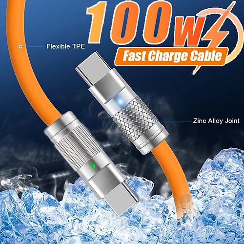Câble de données passager 120w double tête tpyec liquide adhésif souple pd charge rapide câble de chargement geek pour téléphone portable android typec
Câble de données passager 120w double tête tpyec liquide adhésif souple pd charge rapide câble de chargement geek pour téléphone portable android typec