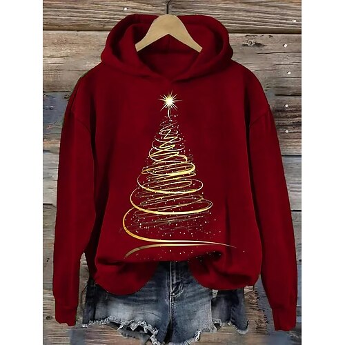 Mujer Sudadera con capucha Pull-over Sudadera navideña Ropa deportiva Festival Vino Árbol de Navidad Navidad Casual Sudadera Manga Larga Top Microelástico Otoño invierno
Mujer Sudadera con capucha Pull-over Sudadera navideña Ropa deportiva Festival Vino Árbol de Navidad Navidad Casual Sudadera Manga Larga Top Microelástico Otoño invierno