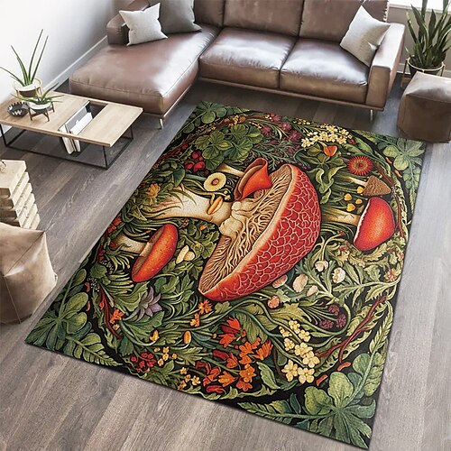 Tapis de sol en forme de champignons floraux, noir, illusion de flanelle, ultra doux, antidérapant, pour la décoration de la chambre
Tapis de sol en forme de champignons floraux, noir, illusion de flanelle, ultra doux, antidérapant, pour la décoration de la chambre