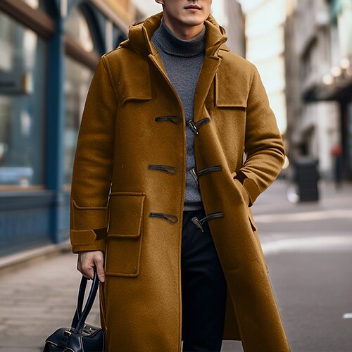 Homens Casaco de inverno Casaco de lã Ao ar livre Roupa Diária Outono inverno Poliéster Térmico / Quente Jaqueta Corta-Vento agasalhos Roupa Moda Roupa de rua Tecido Bolsos Com Capuz Botão da buzina
Homens Casaco de inverno Casaco de lã Ao ar livre Roupa Diária Outono inverno Poliéster Térmico / Quente Jaqueta Corta-Vento agasalhos Roupa Moda Roupa de rua Tecido Bolsos Com Capuz Botão da buzina