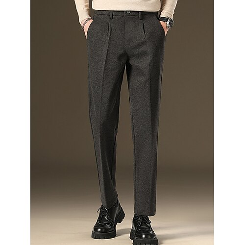 Herren Anzughosen Winterhose Hose Hosen Anzughose Tweed-Hosen Tasche Glatt Komfort Atmungsaktiv Outdoor Täglich Ausgehen Modisch Brautkleider schlicht Schwarz Braun
Herren Anzughosen Winterhose Hose Hosen Anzughose Tweed-Hosen Tasche Glatt Komfort Atmungsaktiv Outdoor Täglich Ausgehen Modisch Brautkleider schlicht Schwarz Braun