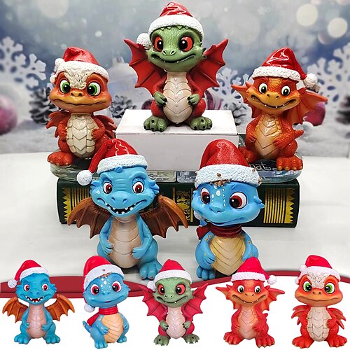 Christmas Resin Dragon Handmade Xmas Resin Dragon Sculpture Holiday Present, Winter Table Christmas Tree Christmas Decorations Indoor and Display on Mantel or Window Sill
Christmas Resin Dragon Handmade Xmas Resin Dragon Sculpture Holiday Present, Winter Table Christmas Tree Christmas Decorations Indoor and Display on Mantel or Window Sill