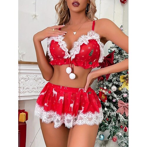 Papai Noel Mrs.Claus Pijama de natal Fantasias de Natal sensuais Mulheres Natal Natal Ano Novo Noite de Natal Adulto Home Wear Poliéster Ocasiões Especiais
Papai Noel Mrs.Claus Pijama de natal Fantasias de Natal sensuais Mulheres Natal Natal Ano Novo Noite de Natal Adulto Home Wear Poliéster Ocasiões Especiais