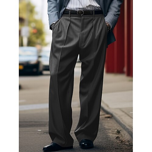 Herren Anzughosen Hose Hosen Faltenhose Anzughose Tasche Glatt Komfort Atmungsaktiv Outdoor Täglich Ausgehen Modisch Brautkleider schlicht Schwarz Weiß
Herren Anzughosen Hose Hosen Faltenhose Anzughose Tasche Glatt Komfort Atmungsaktiv Outdoor Täglich Ausgehen Modisch Brautkleider schlicht Schwarz Weiß