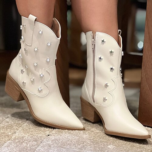 Damen Stiefel Chelsea-Stiefel Täglich Blockabsatz Spitze Zehe Brautkleider schlicht Kunstleder Reißverschluss Schwarz Beige
Damen Stiefel Chelsea-Stiefel Täglich Blockabsatz Spitze Zehe Brautkleider schlicht Kunstleder Reißverschluss Schwarz Beige