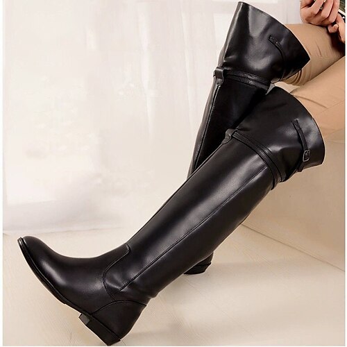 Damen Stiefel Motorradstiefel Übergrössen Outdoor Täglich Stiefel über Knie Flacher Absatz Runde Zehe Vintage Klassisch Brautkleider schlicht PU Halbschuhe Feste Farbe Schwarz
Damen Stiefel Motorradstiefel Übergrössen Outdoor Täglich Stiefel über Knie Flacher Absatz Runde Zehe Vintage Klassisch Brautkleider schlicht PU Halbschuhe Feste Farbe Schwarz