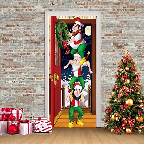 Weihnachten 3D-Aufkleber, wasserdichte Türaufkleber, Weihnachtstür-Wandbild, selbstklebende Tapete, PVC-Aufkleber, abnehmbarer Wandaufkleber für Heimbüro-Dekoration
Weihnachten 3D-Aufkleber, wasserdichte Türaufkleber, Weihnachtstür-Wandbild, selbstklebende Tapete, PVC-Aufkleber, abnehmbarer Wandaufkleber für Heimbüro-Dekoration