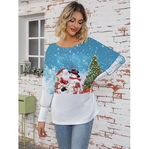 Mujer Suéter navideño feo Suéter de punto Cuello Barco Estriado Tejer Poliéster De Punto Estampado Otoño Invierno Regular Exterior Navidad Festivos Diario Elegante Casual Manga Larga Animal Papá Noel
Mujer Suéter navideño feo Suéter de punto Cuello Barco Estriado Tejer Poliéster De Punto Estampado Otoño Invierno Regular Exterior Navidad Festivos Diario Elegante Casual Manga Larga Animal Papá Noel