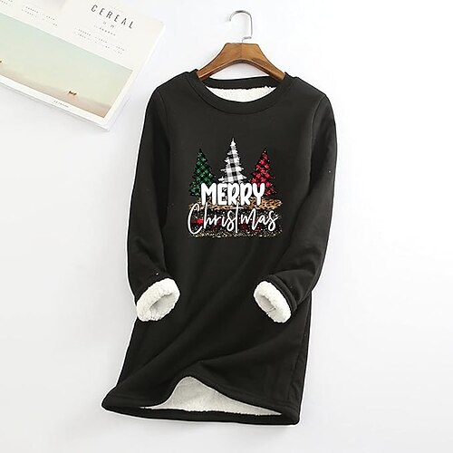 Damen Zur Seite fahren Weihnachts -Sweatshirt Vlies Fuzzy Teddy Bedruckt Schwarz Rosa Blau Buchstabe Weihnachtsbaum Party Weihnachten Rundhalsausschnitt Langarm Oberteil Mikro-elastisch Herbst Winter
Damen Zur Seite fahren Weihnachts -Sweatshirt Vlies Fuzzy Teddy Bedruckt Schwarz Rosa Blau Buchstabe Weihnachtsbaum Party Weihnachten Rundhalsausschnitt Langarm Oberteil Mikro-elastisch Herbst Winter