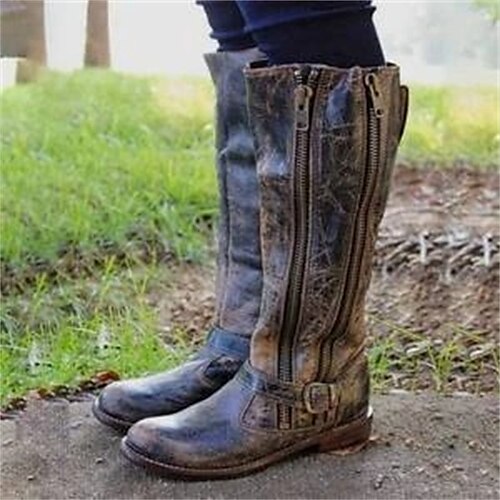 Femme Bottes Bottes Moto Grandes Tailles Extérieur du quotidien Bottes genou Fermeture Talon bloc Bout rond Rétro Vintage Décontractées Minimalisme Faux Cuir Polyuréthane Fermeture Couleur unie Noir
Femme Bottes Bottes Moto Grandes Tailles Extérieur du quotidien Bottes genou Fermeture Talon bloc Bout rond Rétro Vintage Décontractées Minimalisme Faux Cuir Polyuréthane Fermeture Couleur unie Noir