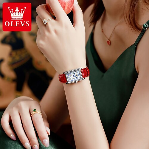 OLEVS Women Quartz Watch Minimalist Luxury Fashion Business Waterproof Decoration Leather Strap Watch
OLEVS Women Quartz Watch Minimalist Luxury Fashion Business Waterproof Decoration Leather Strap Watch