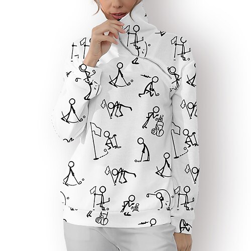 Mujer Sudadera con capucha de golf Jersey de golf Sudadera Golf Mantiene abrigado Transpirable Dispersor de humedad Manga Larga Ropa de golf Camiseta Ajuste regular 1/4 cremallera Cuello alto Impreso
Mujer Sudadera con capucha de golf Jersey de golf Sudadera Golf Mantiene abrigado Transpirable Dispersor de humedad Manga Larga Ropa de golf Camiseta Ajuste regular 1/4 cremallera Cuello alto Impreso