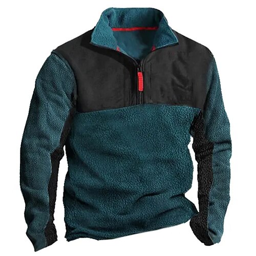 Hombre Sudadera Lana Polar Sudadera con un cuarto de cremallera Azul Marino Media cremallera Bloque de color Retazos Deporte Diario Festivos Ropa de calle Básico Casual Otoño invierno Ropa Sudaderas
Hombre Sudadera Lana Polar Sudadera con un cuarto de cremallera Azul Marino Media cremallera Bloque de color Retazos Deporte Diario Festivos Ropa de calle Básico Casual Otoño invierno Ropa Sudaderas
