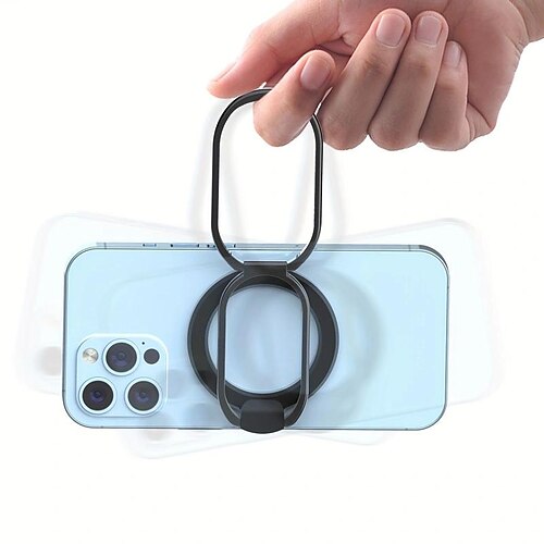 Magnetic Phone Ring Holder Aluminum Alloy 2-in-1 Magnetic Phone Grip With Adjustable Stand Compatible With All Phones
Magnetic Phone Ring Holder Aluminum Alloy 2-in-1 Magnetic Phone Grip With Adjustable Stand Compatible With All Phones