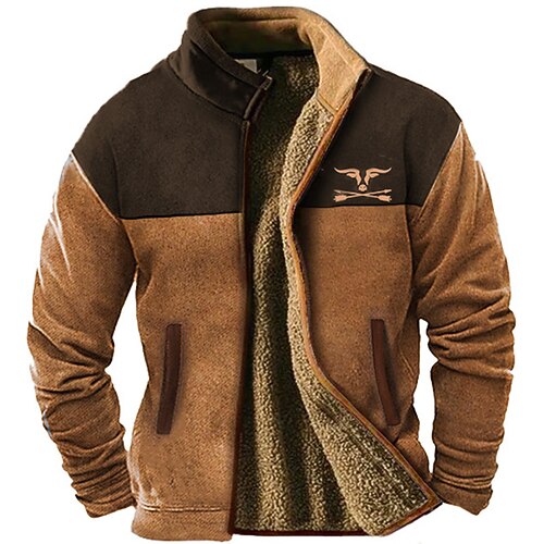 Graphic Bloc de couleur Cowboy du quotidien Décontractées Millésime Rétro Homme Sweat zippé Veste Polaire Pardessus Vacances Sortie Sweats Marron Bleu de minuit Café Mao Toison Hiver Designer
Graphic Bloc de couleur Cowboy du quotidien Décontractées Millésime Rétro Homme Sweat zippé Veste Polaire Pardessus Vacances Sortie Sweats Marron Bleu de minuit Café Mao Toison Hiver Designer