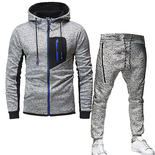 Homme Sweat à capuche Ensemble Survetement Survêtement Ensemble de jogging Gris foncé Rouge Noir Bleu Roi Bleu Gris Clair Capuche Bloc de couleur Patchwork 2 Pièces Sport Loisir du quotidien
Homme Sweat à capuche Ensemble Survetement Survêtement Ensemble de jogging Gris foncé Rouge Noir Bleu Roi Bleu Gris Clair Capuche Bloc de couleur Patchwork 2 Pièces Sport Loisir du quotidien