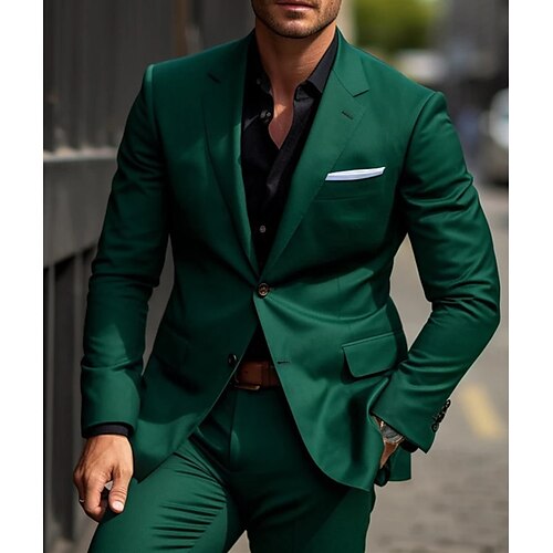 Costume de mariage vert pour hommes, 2 pièces, grande taille, couleur unie, vêtements de noël, coupe sur mesure, simple boutonnage, deux boutons, 2023
Costume de mariage vert pour hommes, 2 pièces, grande taille, couleur unie, vêtements de noël, coupe sur mesure, simple boutonnage, deux boutons, 2023