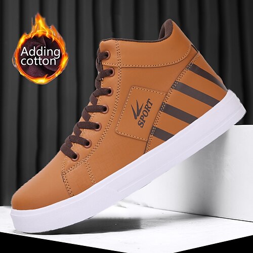 Men's Boots Fleece lined Walking Vintage Casual Outdoor Daily Leather Warm Height Increasing Comfortable Loafer Black White Brown Fall Winter
Men's Boots Fleece lined Walking Vintage Casual Outdoor Daily Leather Warm Height Increasing Comfortable Loafer Black White Brown Fall Winter