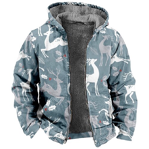 Noël Pardessus Sweat à capuche zippé Imprime Poche avant Art graphique Pardessus Pour Homme Femme Unisexe Adulte Estampage à chaud 100 % Polyester Soirée
Noël Pardessus Sweat à capuche zippé Imprime Poche avant Art graphique Pardessus Pour Homme Femme Unisexe Adulte Estampage à chaud 100 % Polyester Soirée