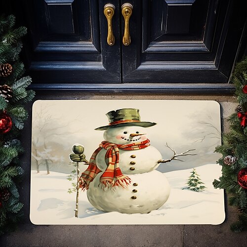 Felpudo navideño de muñeco de nieve, alfombra antideslizante a prueba de aceite, alfombra interior y exterior, decoración de dormitorio, alfombra de baño, alfombra de entrada, alfombra para puerta
Felpudo navideño de muñeco de nieve, alfombra antideslizante a prueba de aceite, alfombra interior y exterior, decoración de dormitorio, alfombra de baño, alfombra de entrada, alfombra para puerta