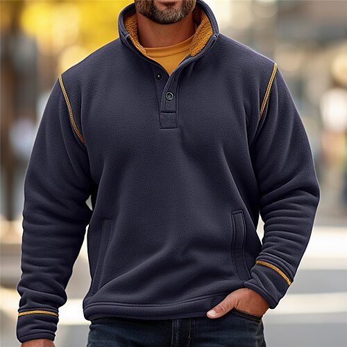 Homme Sweat shirt Noir Vert Véronèse bleu marine Café Col Mao Bloc de couleur Patchwork Sport Loisir du quotidien Vacances Vêtement de rue basique Décontractées Automne hiver Vêtement Tenue Pulls
Homme Sweat shirt Noir Vert Véronèse bleu marine Café Col Mao Bloc de couleur Patchwork Sport Loisir du quotidien Vacances Vêtement de rue basique Décontractées Automne hiver Vêtement Tenue Pulls