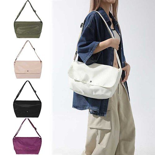 Mulheres Bolsa crossbody Náilon Diário Ziper Grande Capacidade Leve Côr Sólida Preto Roxo Verde
Mulheres Bolsa crossbody Náilon Diário Ziper Grande Capacidade Leve Côr Sólida Preto Roxo Verde