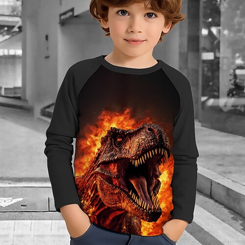 Chico 3D Dinosaurio Camisa de manga raglán Manga Larga Impresión 3D Otoño Invierno Deportes Moda Ropa de calle Poliéster Niños 3-12 años Cuello Barco Exterior Casual Diario Ajuste regular
Chico 3D Dinosaurio Camisa de manga raglán Manga Larga Impresión 3D Otoño Invierno Deportes Moda Ropa de calle Poliéster Niños 3-12 años Cuello Barco Exterior Casual Diario Ajuste regular