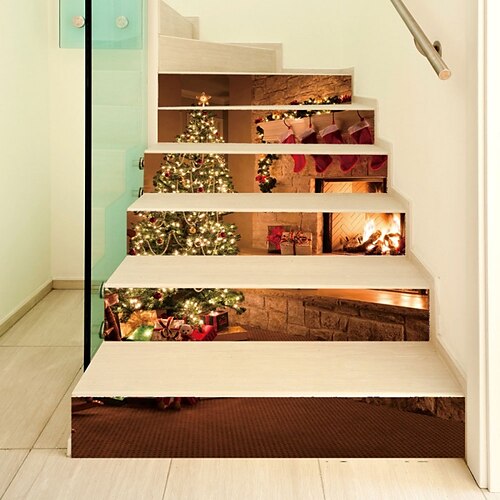 3D Christmas Stair Stickers Decals Xmas Staircase Decals Removable Tile Stair Risers Decals Xmas Home Decor 6 Pieces,Christmas Home Decor
3D Christmas Stair Stickers Decals Xmas Staircase Decals Removable Tile Stair Risers Decals Xmas Home Decor 6 Pieces,Christmas Home Decor