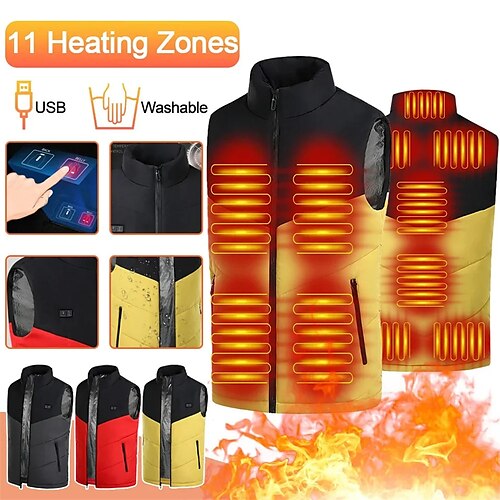 Chaleco calefactable de 11 áreas para hombre, chaqueta a prueba de viento con calefacción eléctrica por usb para deportes al aire libre, escalada, ciclismo y caza, abrigo cálido para mujer
Chaleco calefactable de 11 áreas para hombre, chaqueta a prueba de viento con calefacción eléctrica por usb para deportes al aire libre, escalada, ciclismo y caza, abrigo cálido para mujer