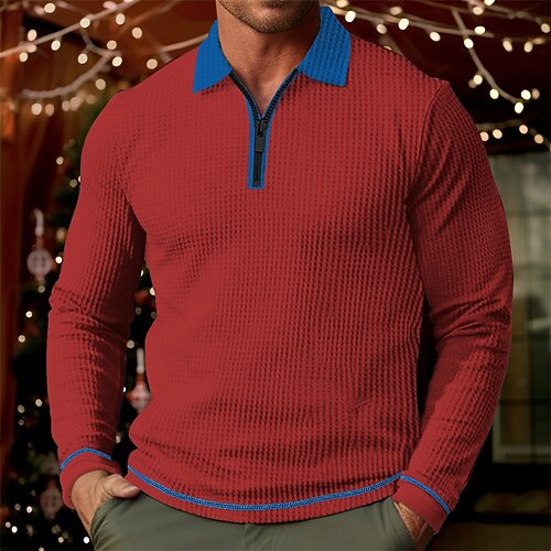 Herren Waffel-Poloshirt Poloshirt Arbeit Freizeitskleidung Kargen Langarm Modisch Komfortabel Farbblock Reißverschluss Frühling Herbst Regular Fit Weiß Rote Orange Braun Waffel-Poloshirt
Herren Waffel-Poloshirt Poloshirt Arbeit Freizeitskleidung Kargen Langarm Modisch Komfortabel Farbblock Reißverschluss Frühling Herbst Regular Fit Weiß Rote Orange Braun Waffel-Poloshirt