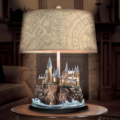 

Настольная лампа Гарри Поттера с подсветкой замка Хогвартс, рождественский декор, подарок, рождественский подарок 18,512 см